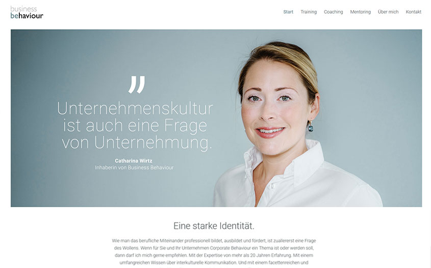 Designtanke - Webagentur Köln - Referenzen Webdesign - Business Behaviour - Business Coaching
