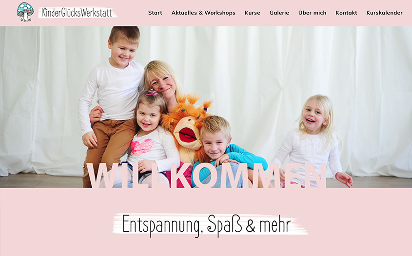 Designtanke - Webagentur Köln - Referenz - Kinderglückswerkstatt