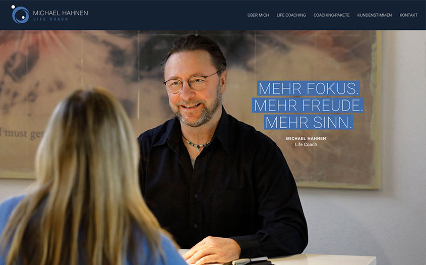 Designtanke - Webagentur Köln - Referenz - Life Coach Michael Hahnen