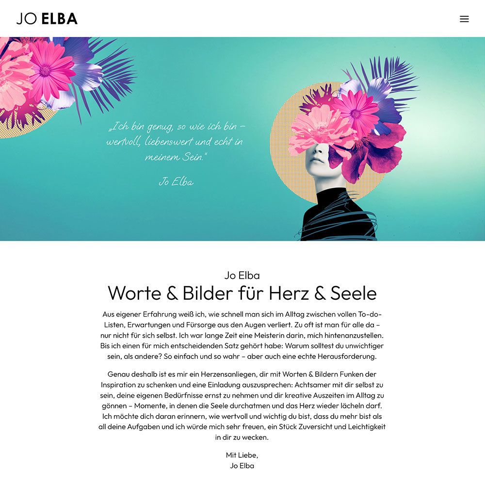Designtanke Websites Köln | Referenzen | Website | Jo Elba Bücher Designtanke Websites Köln | Referenzen | Website | Jo Elba Bücher