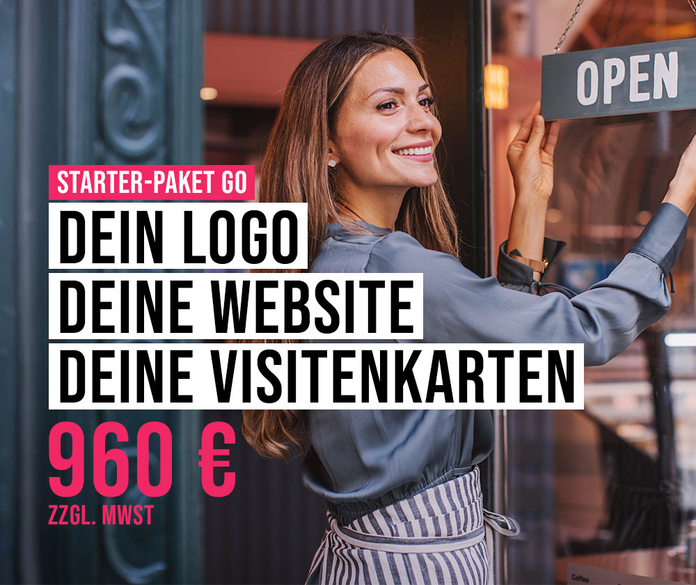 Designtanke Websites | Webdesign | Visitenkarten | Logo Design Köln | Starter-Paket Go